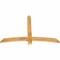 Ekena Millwork Bellingham Rough Sawn Timber Gable Bracket, Western Red Cedar, 60"W x 40"H x 2"D x 4"F, 16/12 Pitch GBW060X40X0204BEL00RWR - alternate 3